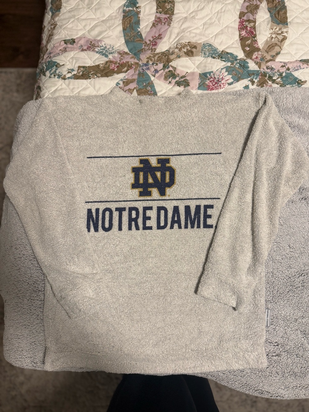 Notre Dame soft vintage funnel neck